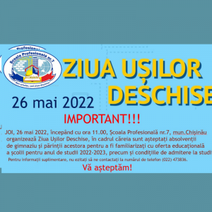 ZIUA UȘILOR DESCHISE