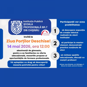 ANUNȚ!!! Ziua Porților Deschise
